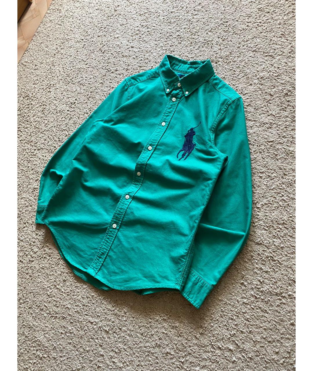 POLO RALPH LAUREN Зеленая хлопковая рубашка, фото 2
