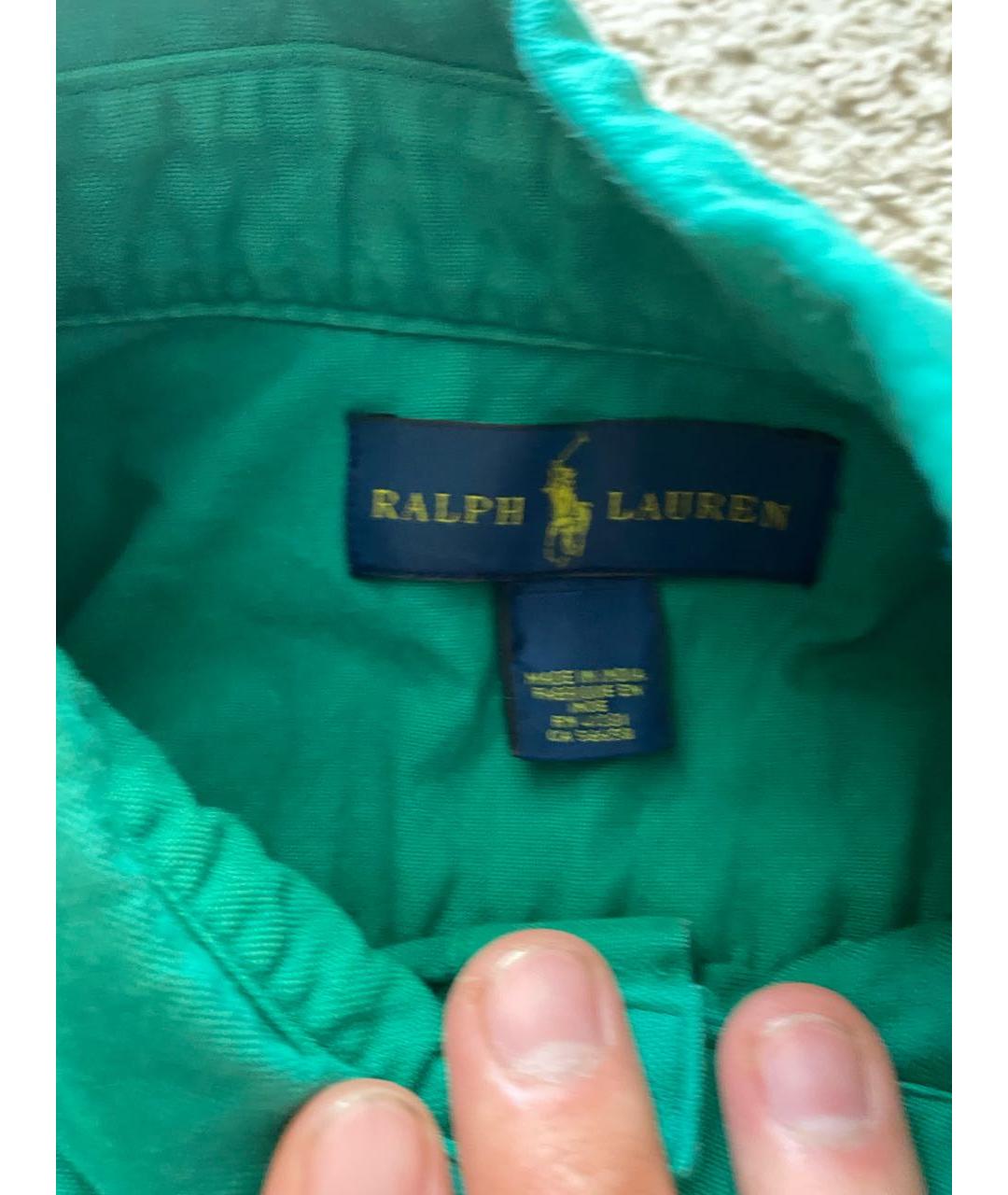 POLO RALPH LAUREN Зеленая хлопковая рубашка, фото 4