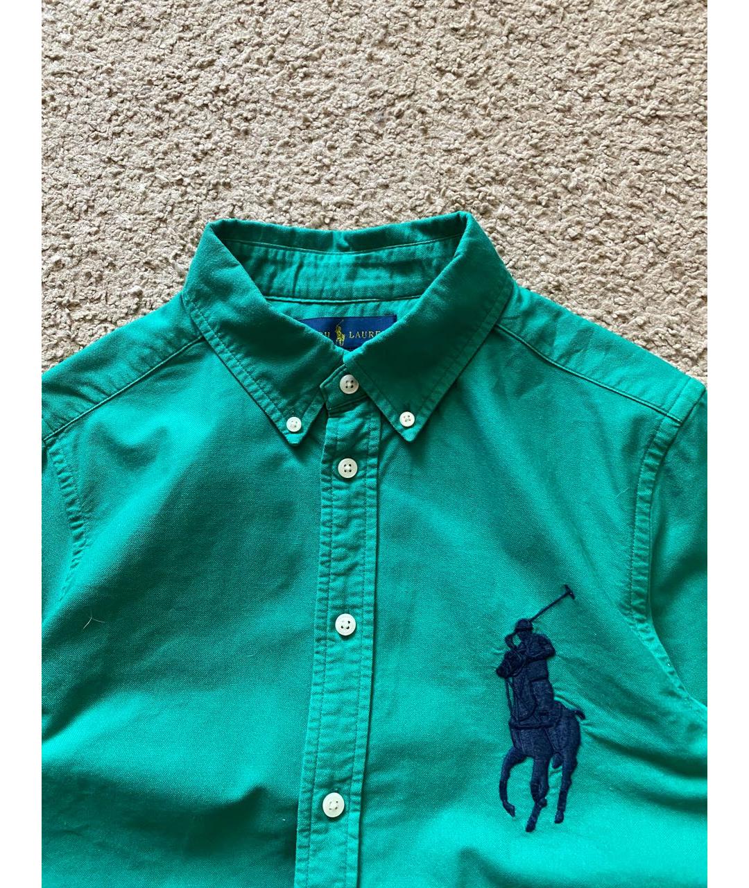 POLO RALPH LAUREN Зеленая хлопковая рубашка, фото 3