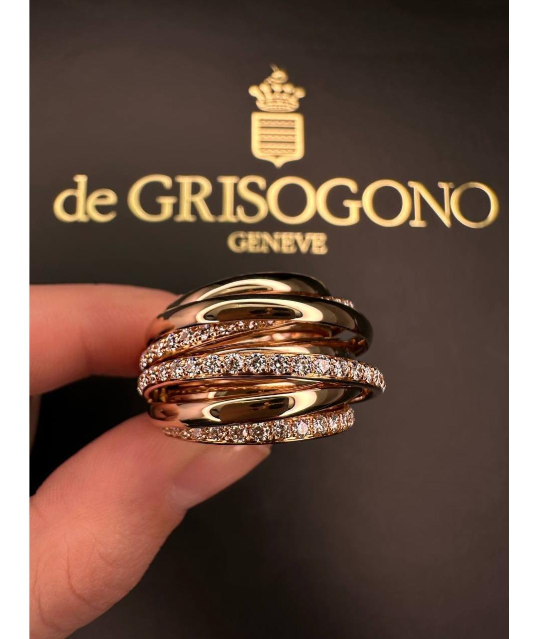 DE GRISOGONO Розовое кольцо из розового золота, фото 2