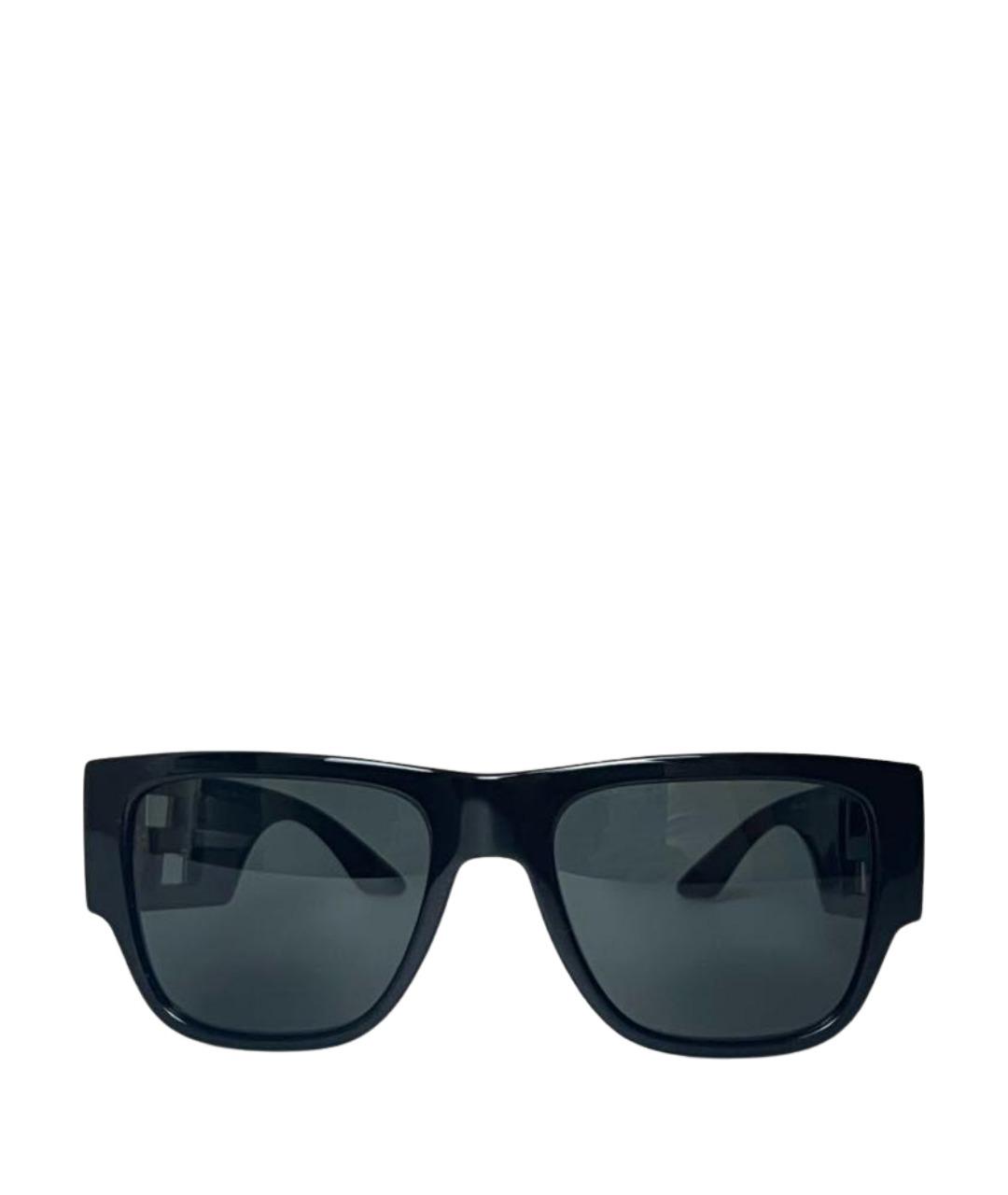 VERSACE Черные пластиковые солнцезащитные очки, фото 1