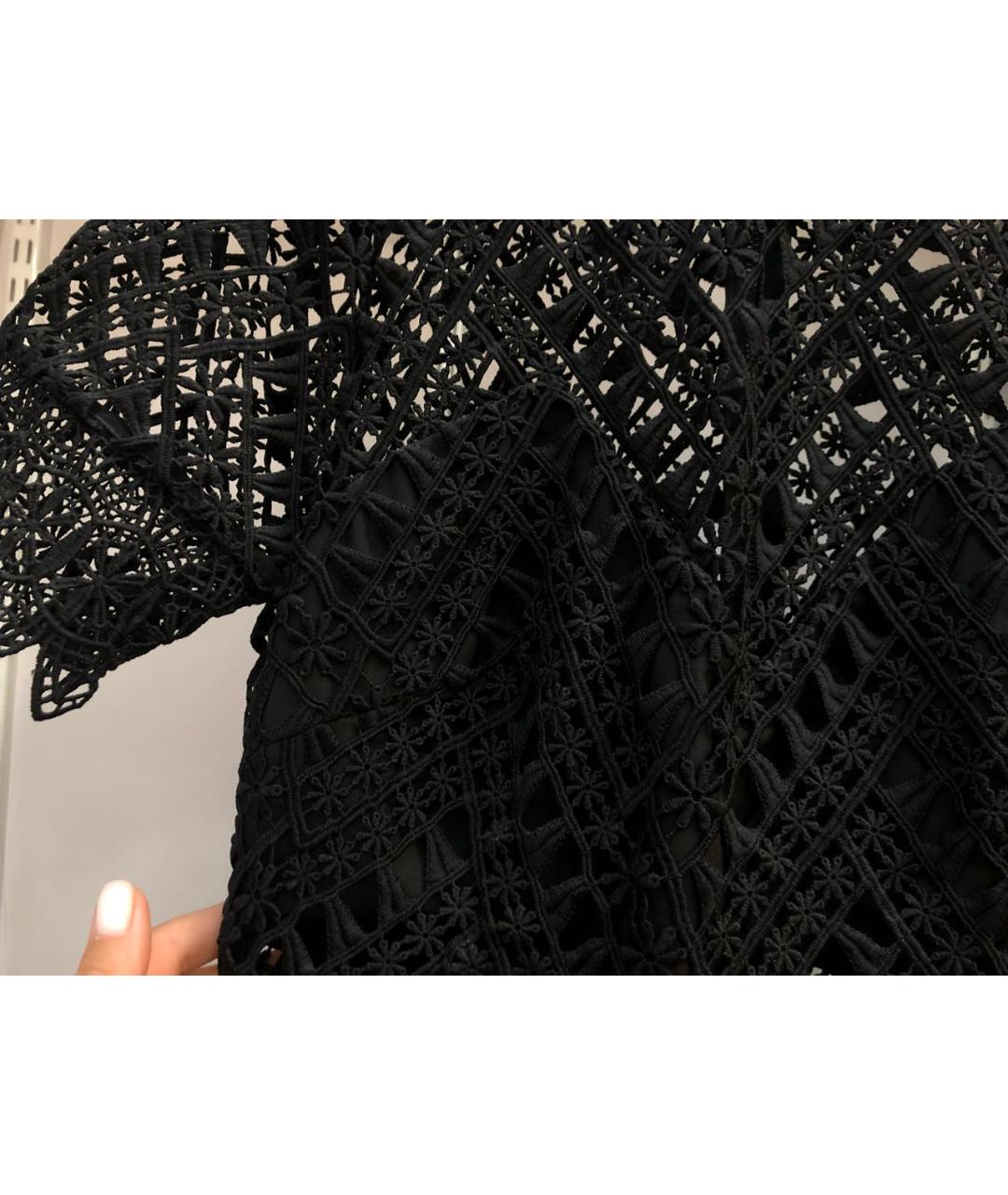SELF-PORTRAIT Черное кружевное вечернее платье, фото 2