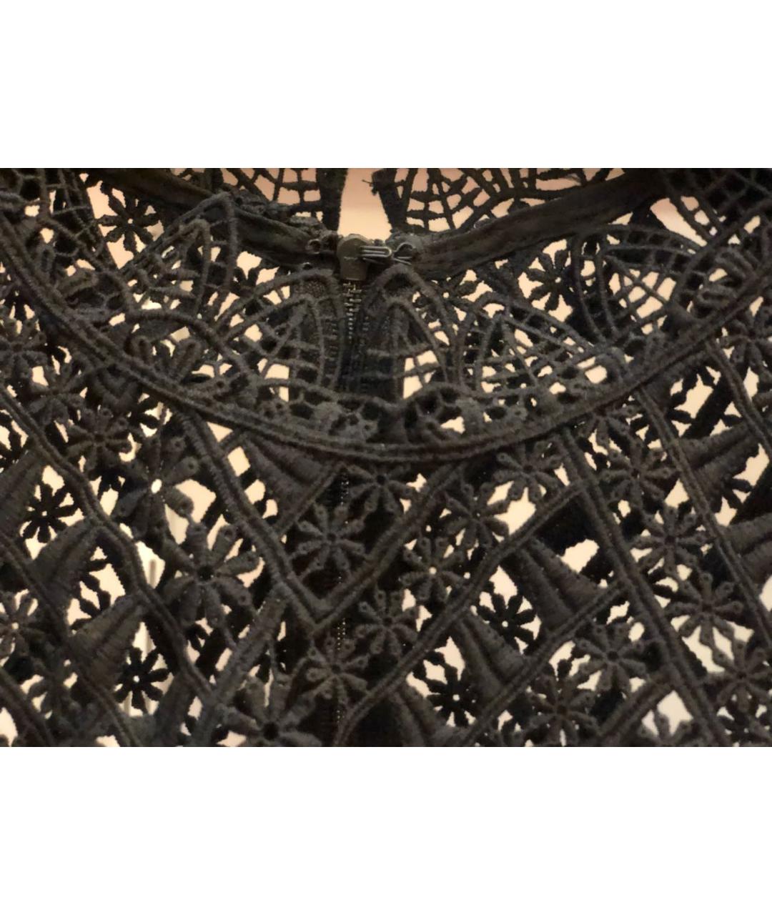 SELF-PORTRAIT Черное кружевное вечернее платье, фото 3