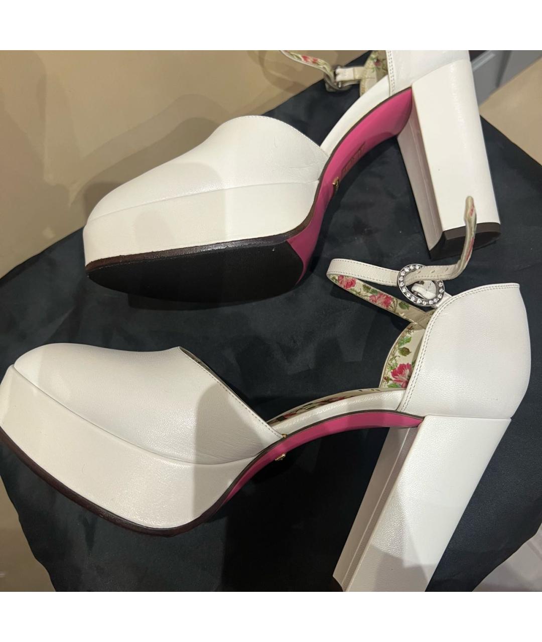 GUCCI Белые туфли, фото 6