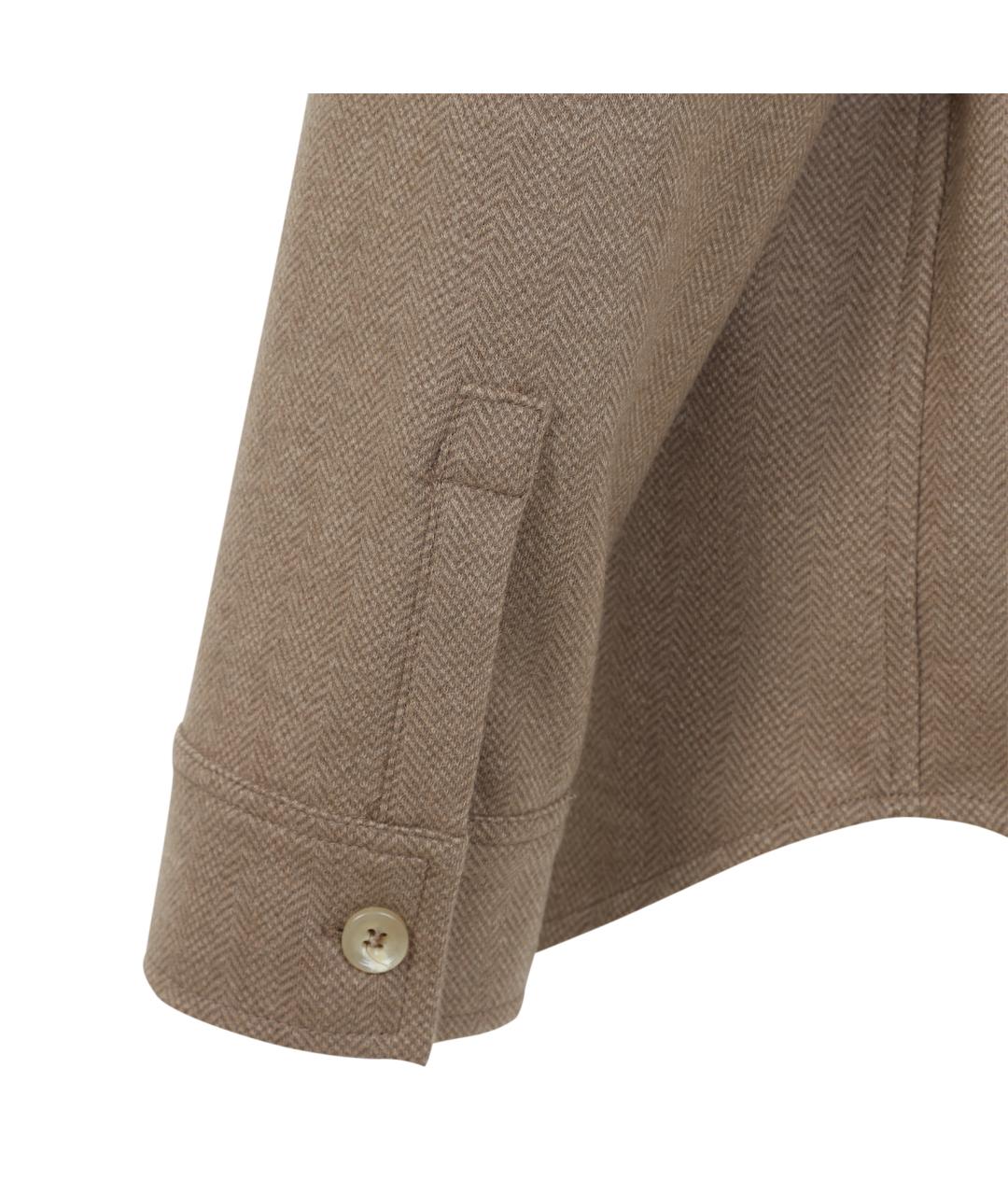 MAX MARA Бежевая шерстяная рубашка, фото 3