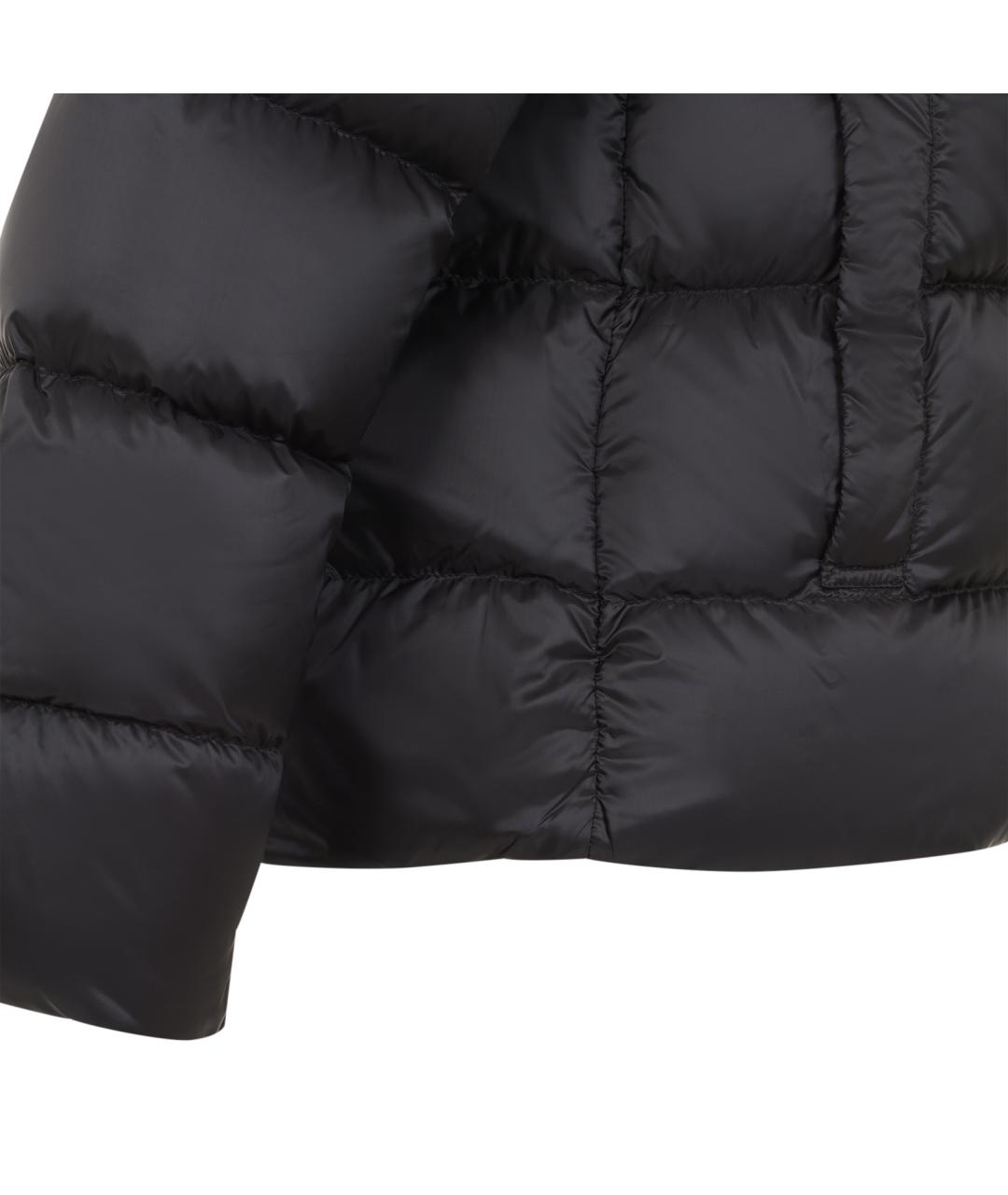 MAX MARA Черный полиэстеровый пуховик, фото 3