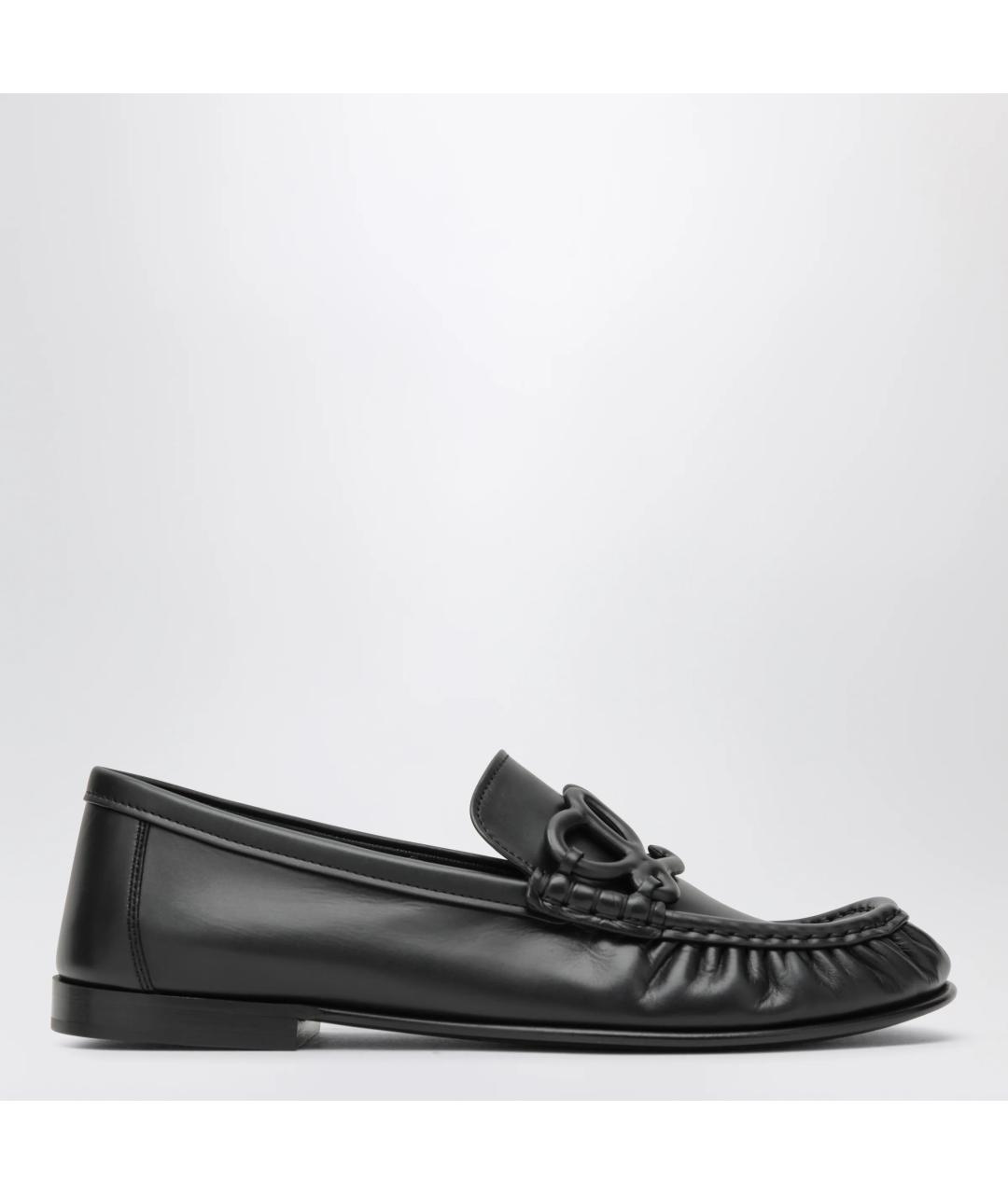 LOEWE Черные кожаные лоферы, фото 3