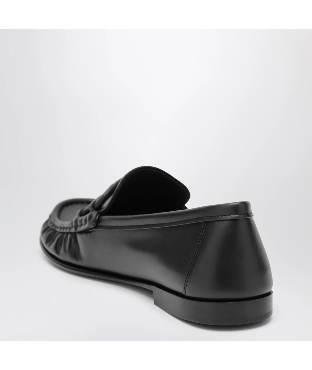 LOEWE Черные кожаные лоферы, фото 2