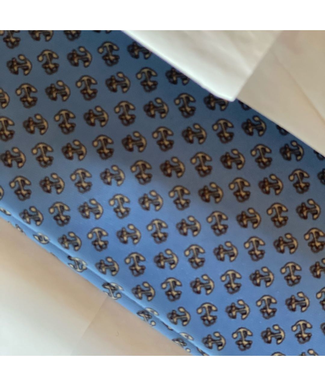 HERMES PRE-OWNED Голубой шелковый галстук, фото 7
