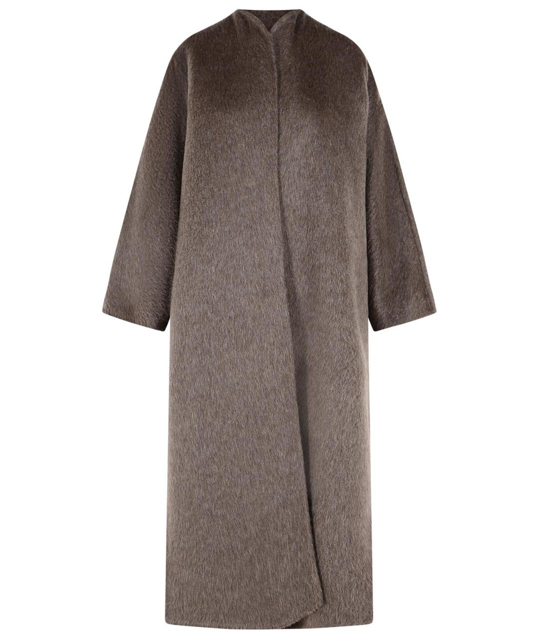 MAX MARA Коричневое шерстяное пальто, фото 1