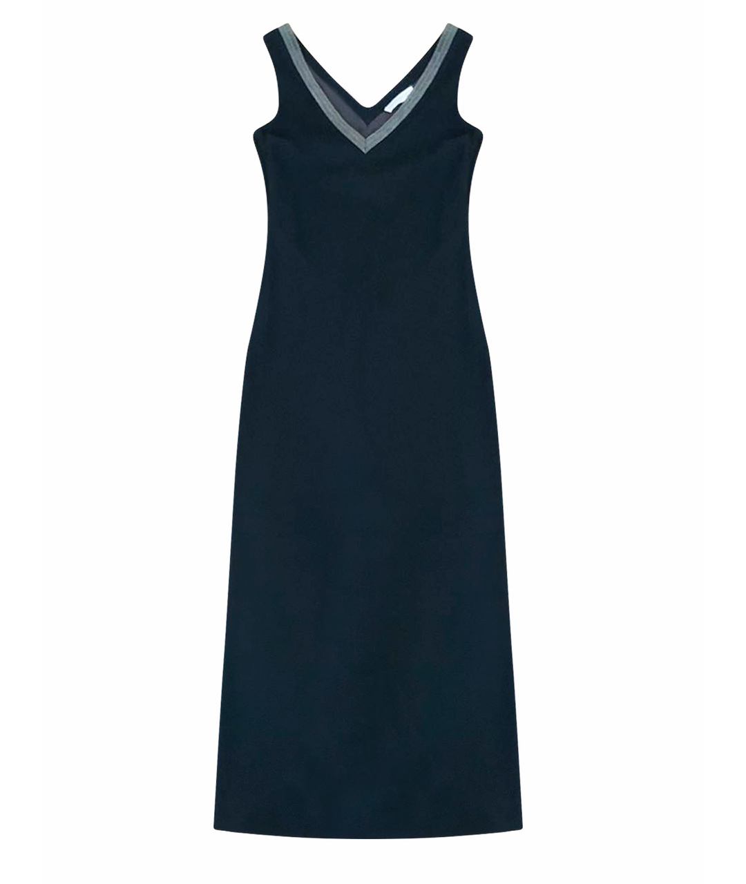 FABIANA FILIPPI Темно-синее вискозное вечернее платье, фото 1