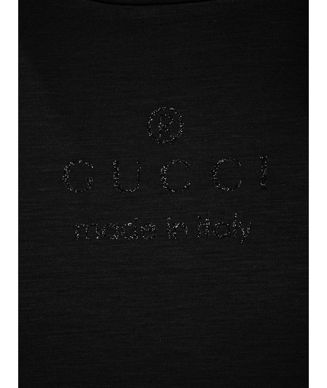 GUCCI Черная футболка, фото 3