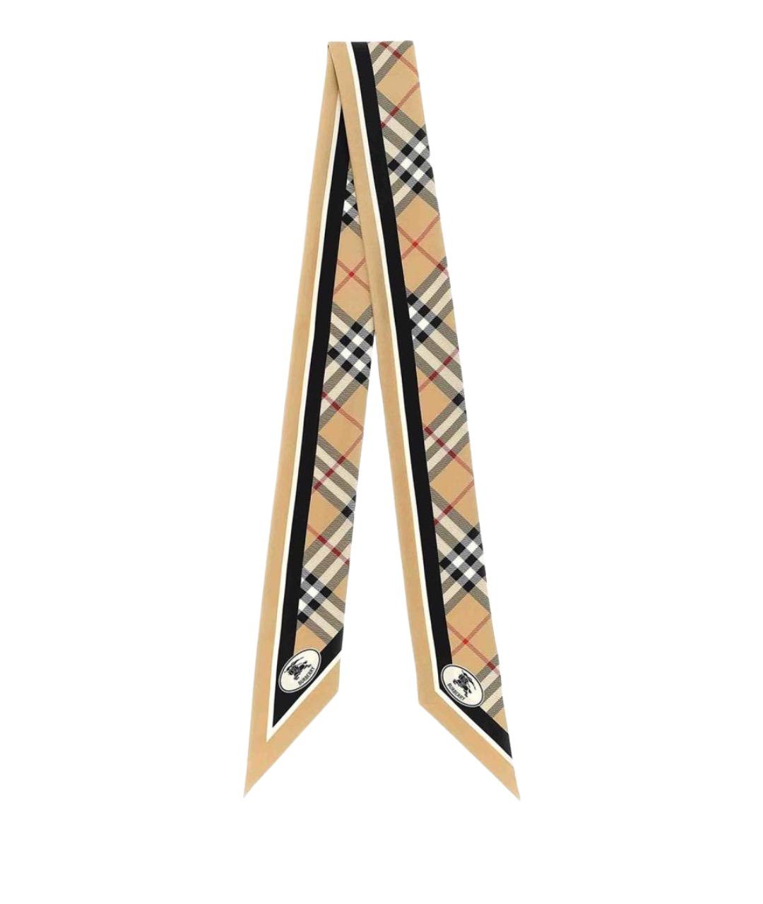 BURBERRY Бежевый шарф, фото 1
