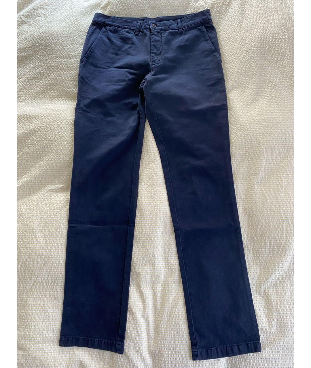 CH CAROLINA HERRERA Темно-синие хлопковые брюки чинос, фото 5