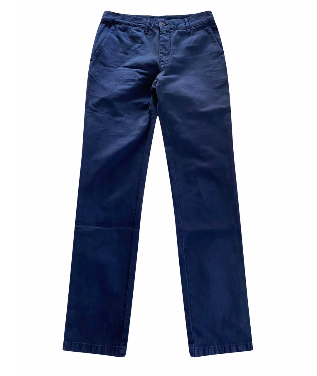 CH CAROLINA HERRERA Темно-синие хлопковые брюки чинос, фото 1
