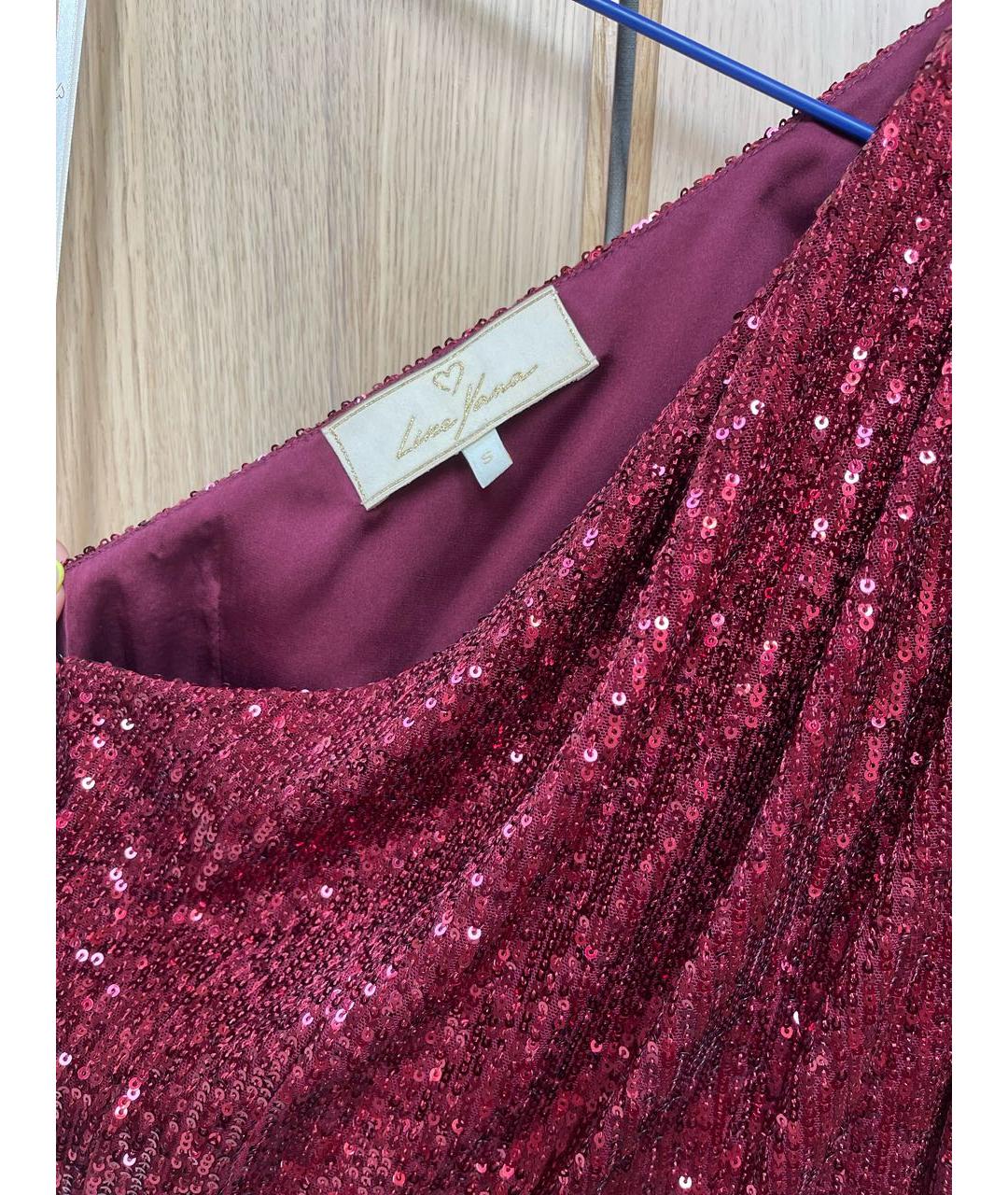 YANA DRESS Бордовое коктейльное платье, фото 3