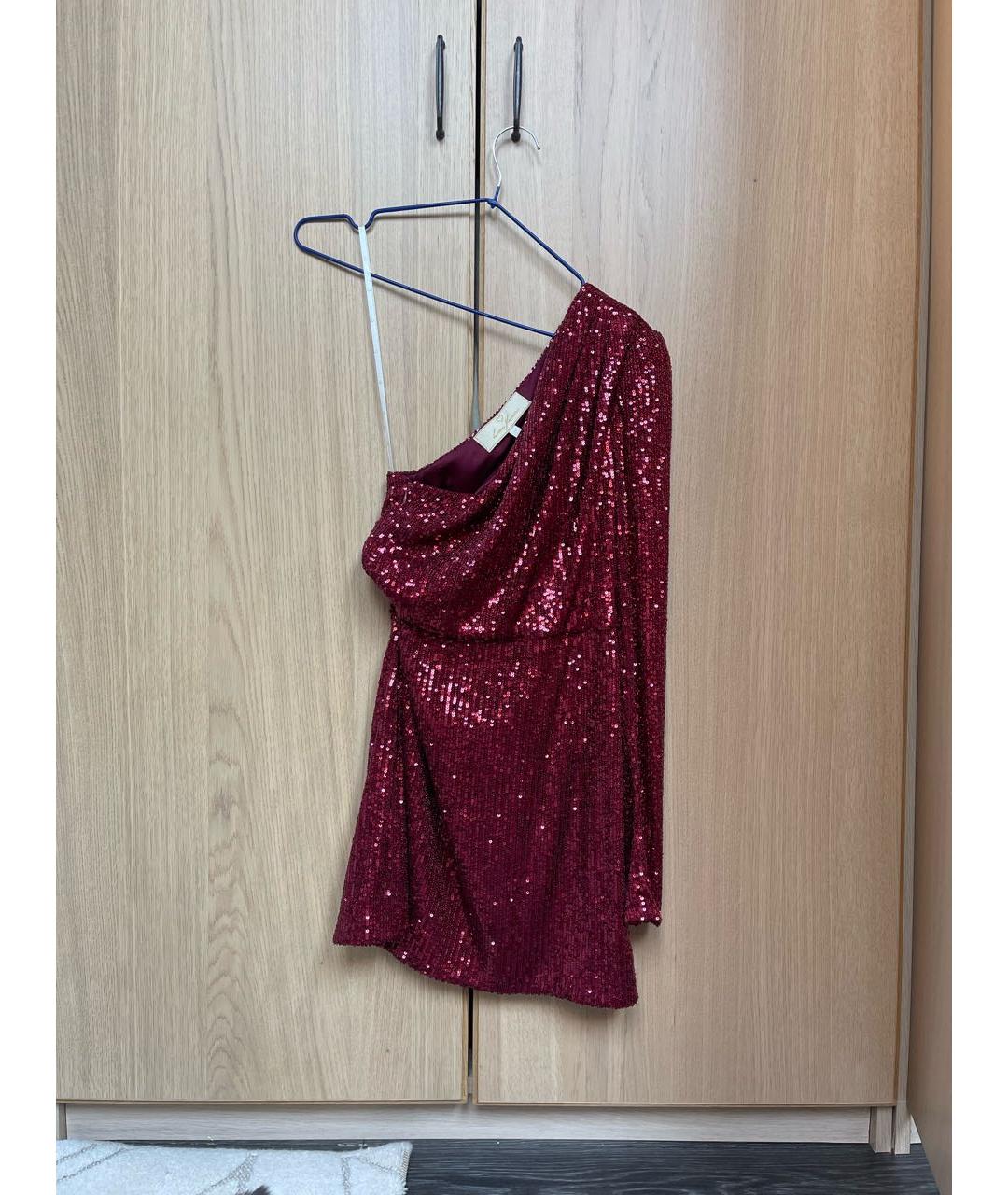 YANA DRESS Бордовое коктейльное платье, фото 5