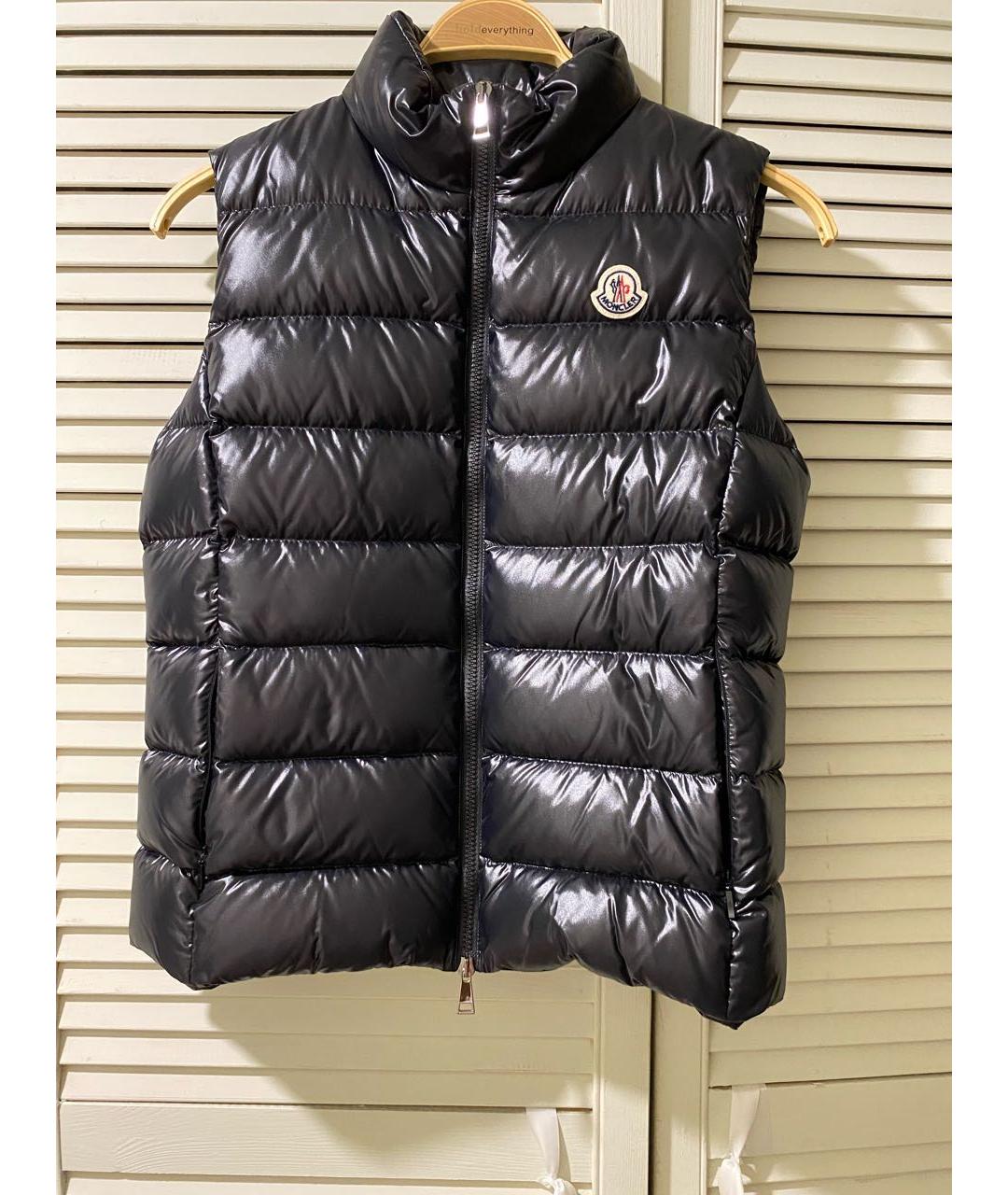 MONCLER Черный жилет, фото 4