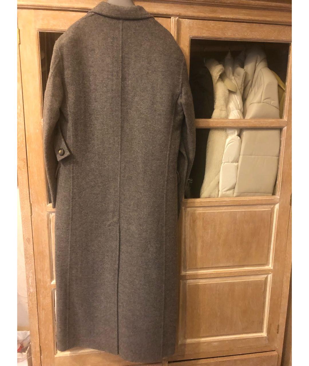 CELINE PRE-OWNED Серое шерстяное пальто, фото 2