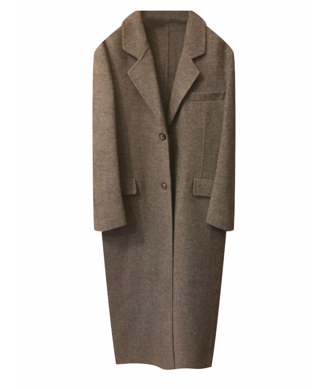 CELINE PRE-OWNED Серое шерстяное пальто, фото 1