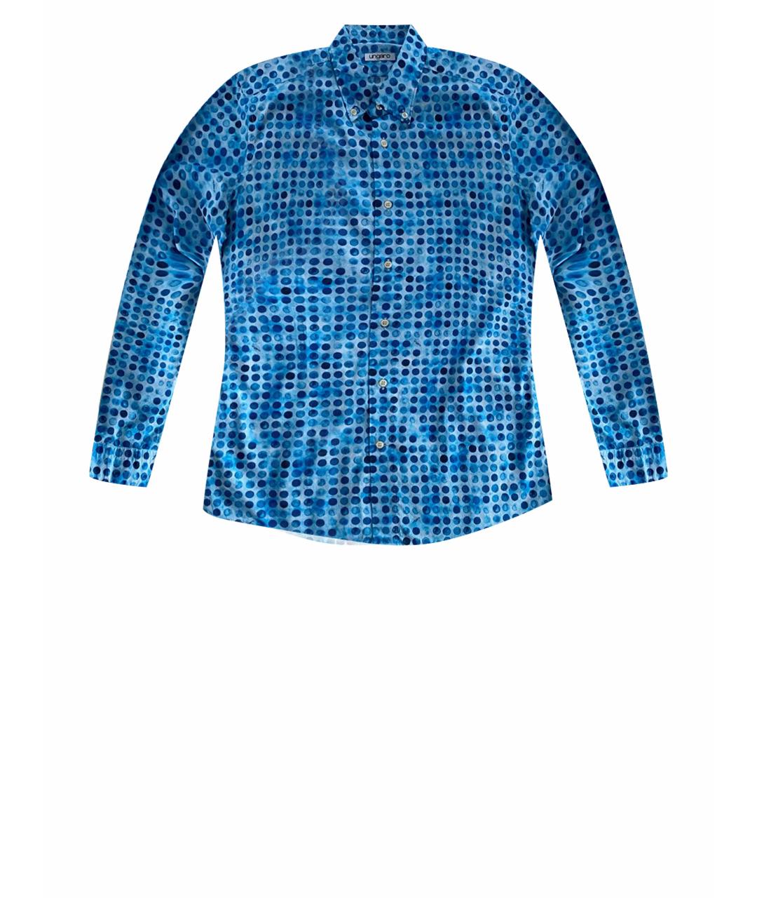 EMANUEL UNGARO Мульти хлопковая кэжуал рубашка, фото 1