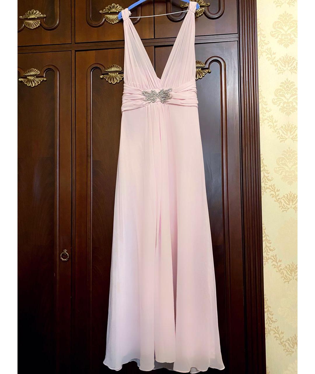 JENNY PACKHAM Розовое полиэстеровое вечернее платье, фото 4