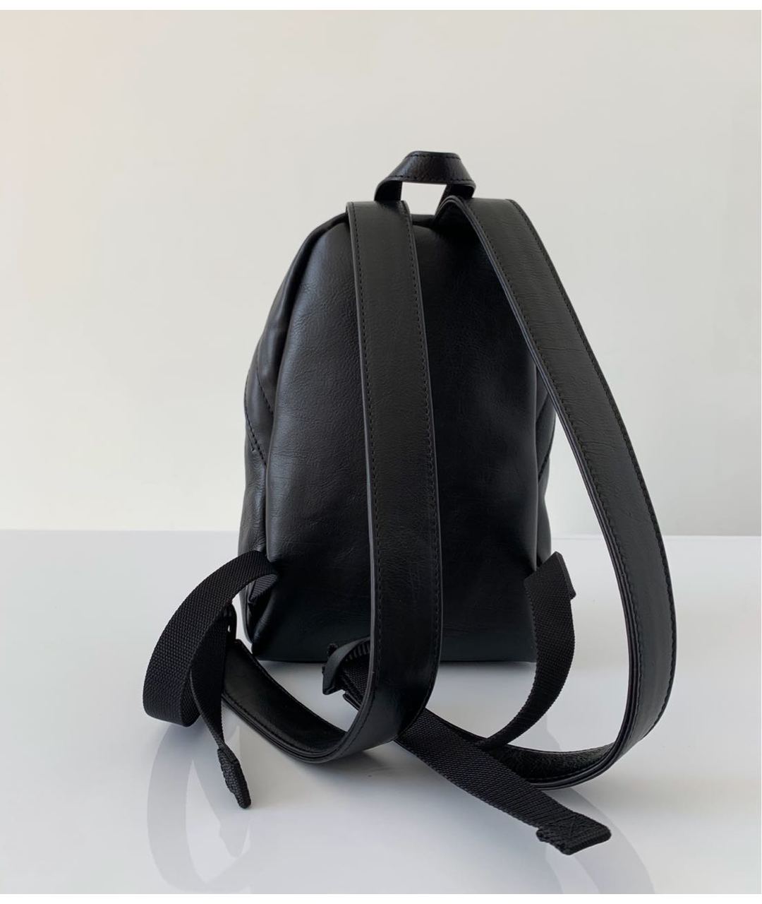 BALENCIAGA Черный кожаный рюкзак, фото 2