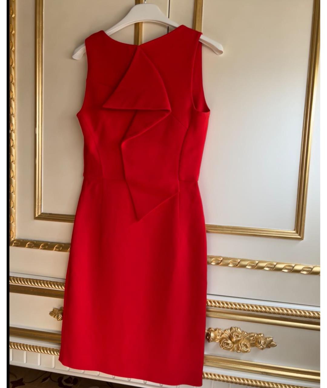 ANTONIO BERARDI Красное вискозное коктейльное платье, фото 4