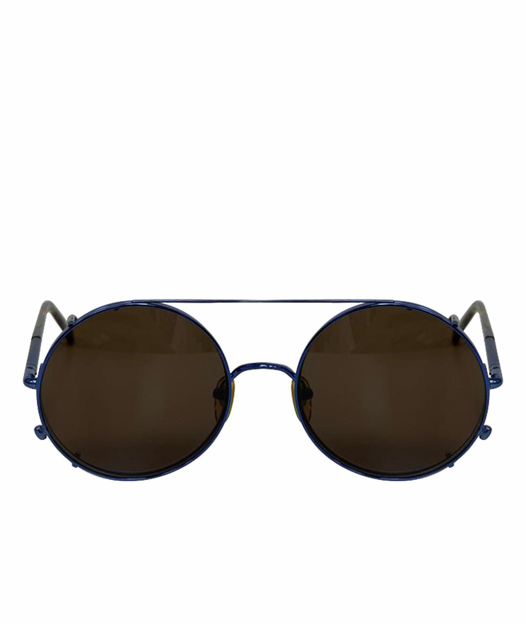 SUNDAY SOMEWHERE Темно-синие металлические солнцезащитные очки, фото 1