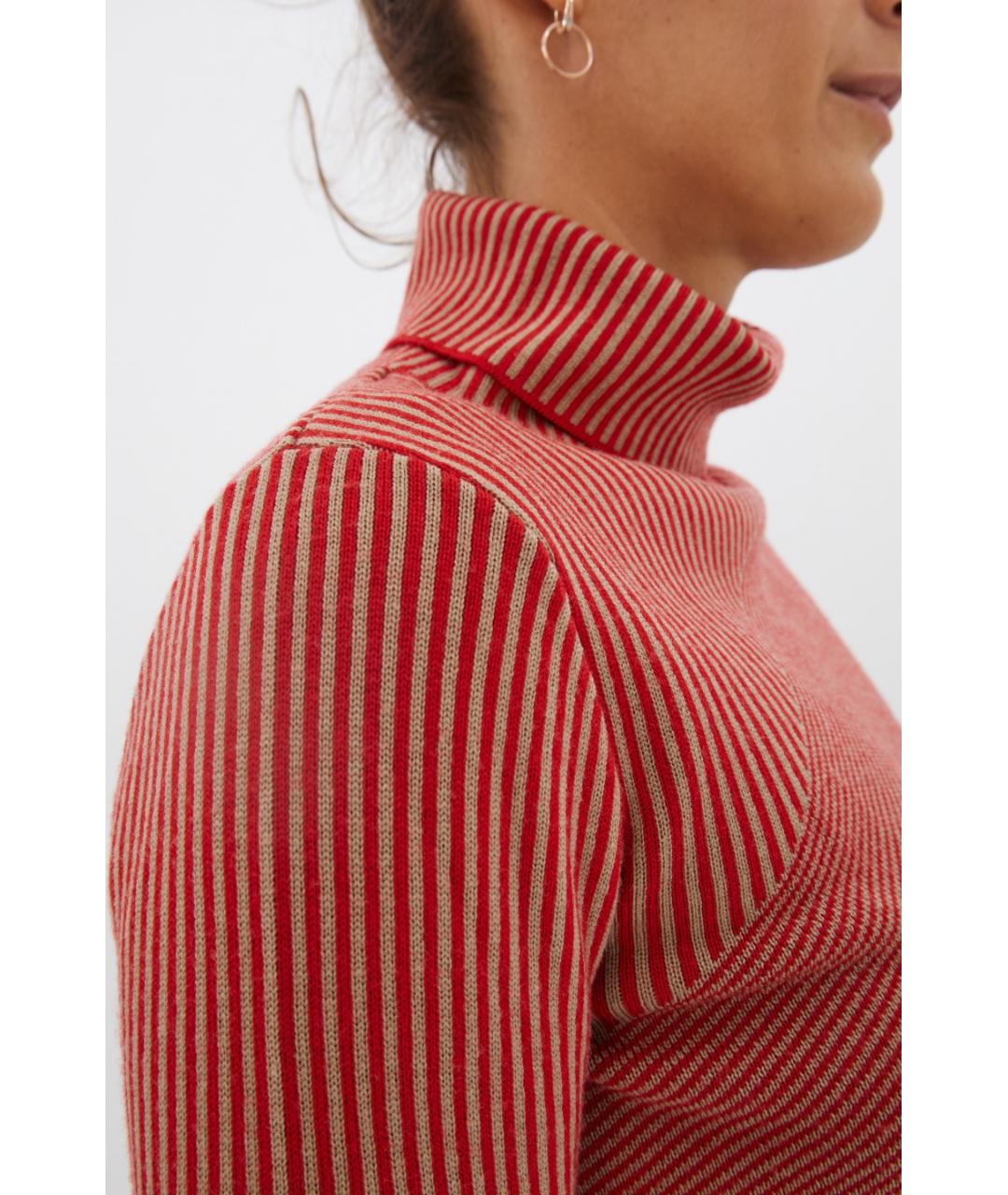 CARVEN Красный шерстяной джемпер / свитер, фото 4