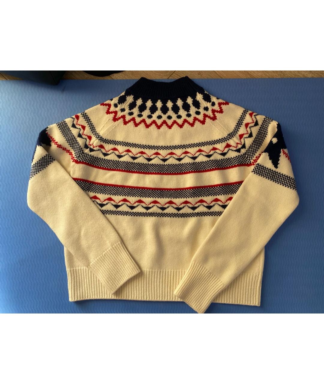 CHRISTIAN DIOR PRE-OWNED Белый шерстяной джемпер / свитер, фото 2