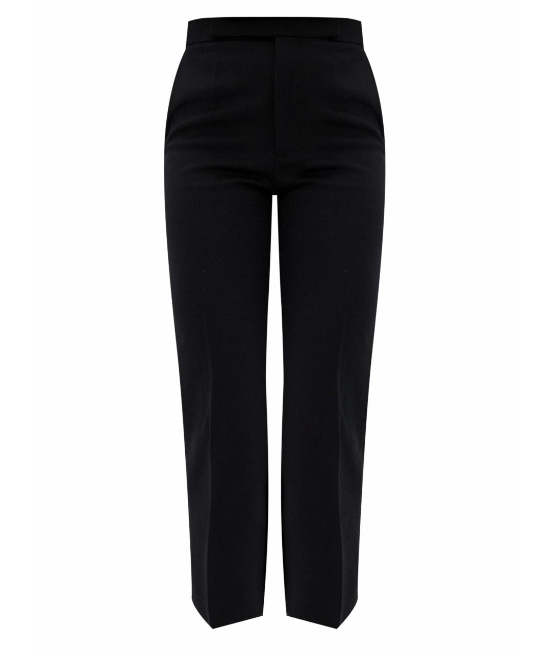 CELINE PRE-OWNED Черные хлопковые прямые брюки, фото 1