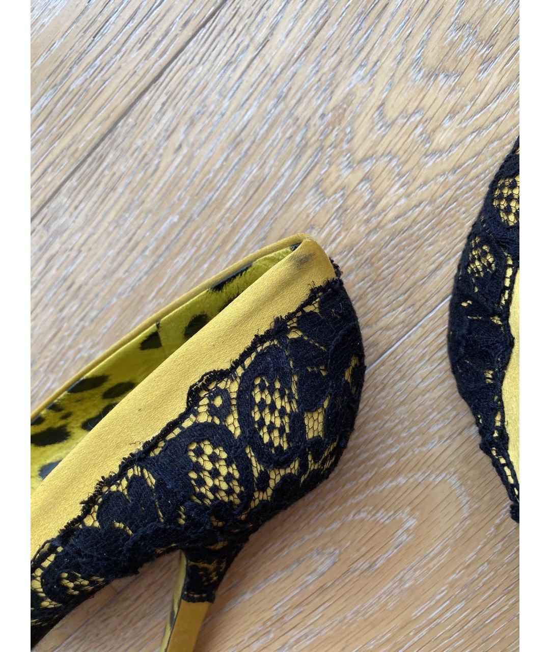 DOLCE&GABBANA Желтые текстильные туфли, фото 8