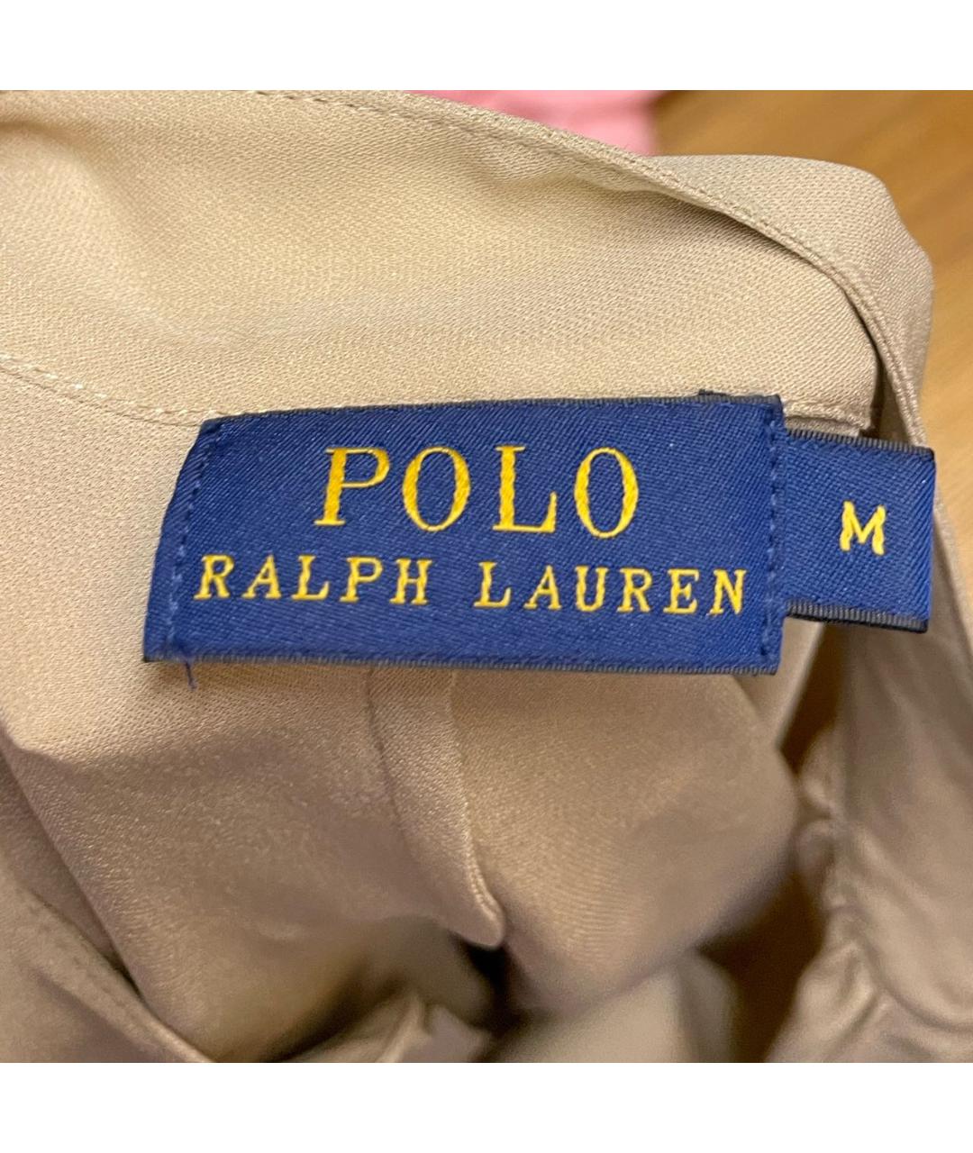 POLO RALPH LAUREN Бежевая шелковая блузы, фото 5