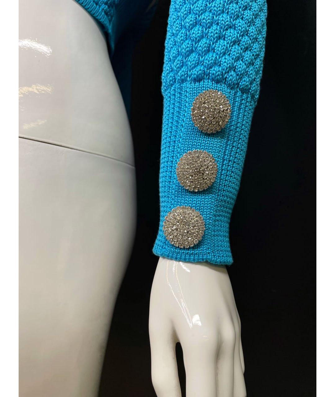 GIUSEPPE DI MORABITO Голубой хлопковый джемпер / свитер, фото 4