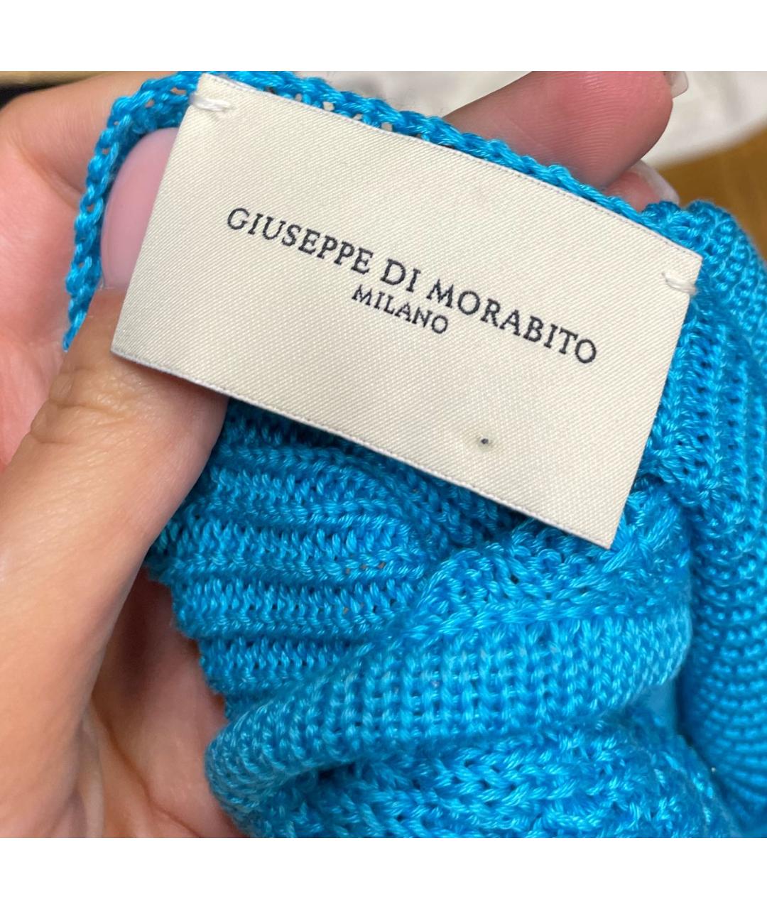 GIUSEPPE DI MORABITO Голубой хлопковый джемпер / свитер, фото 6
