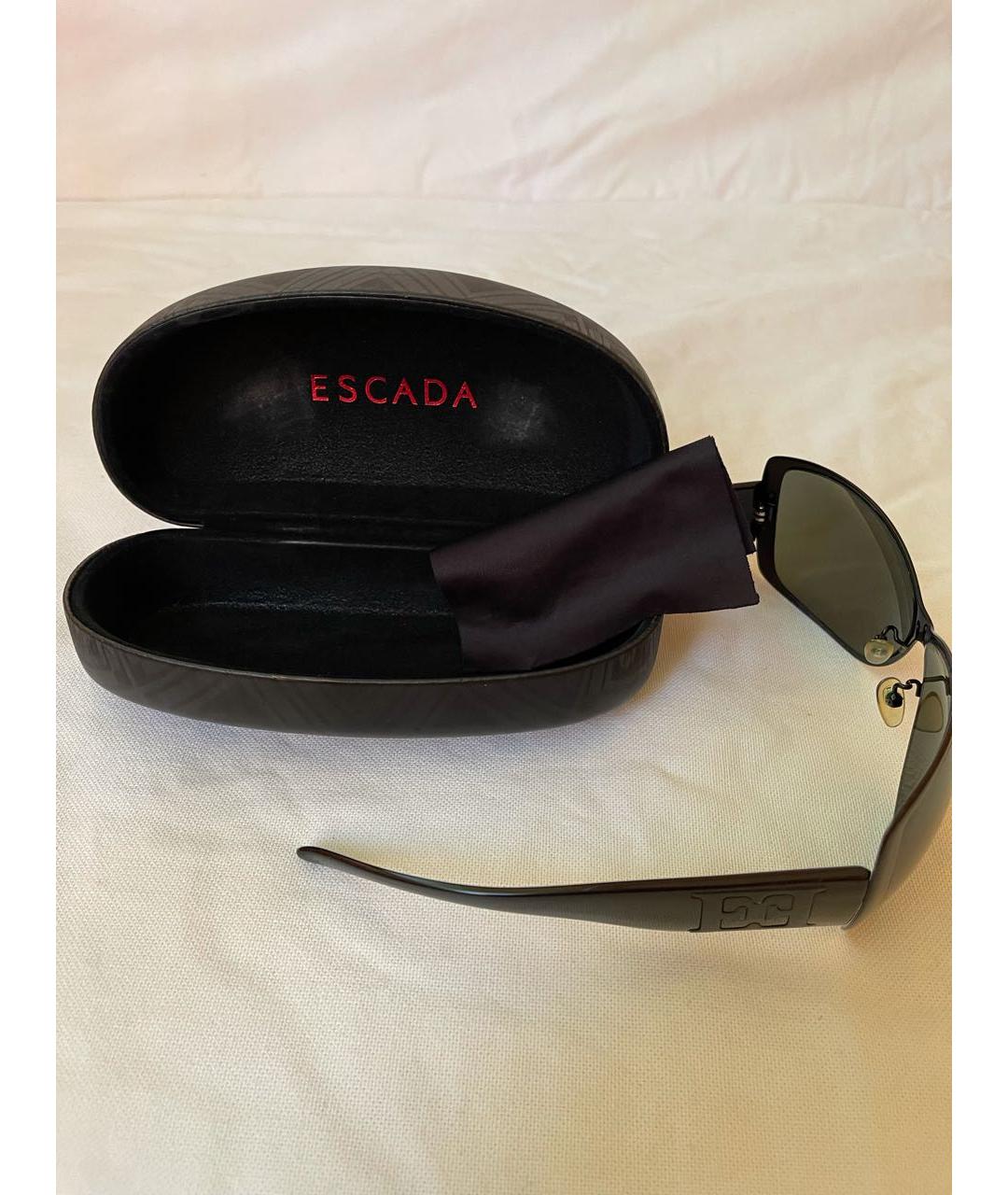 ESCADA Черные металлические солнцезащитные очки, фото 4