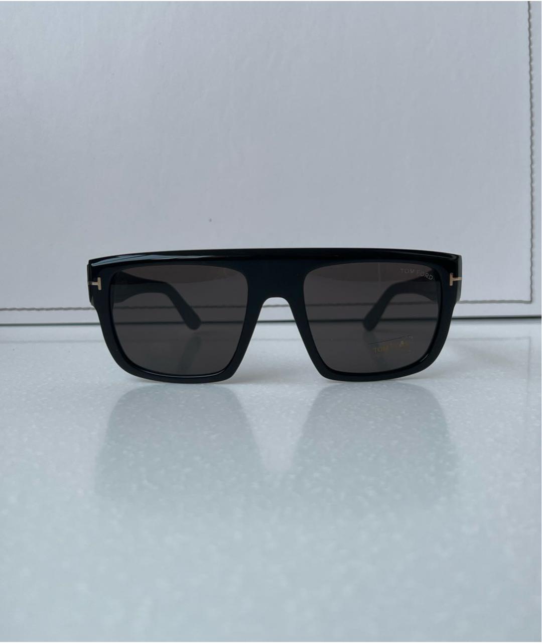 TOM FORD Черные пластиковые солнцезащитные очки, фото 9