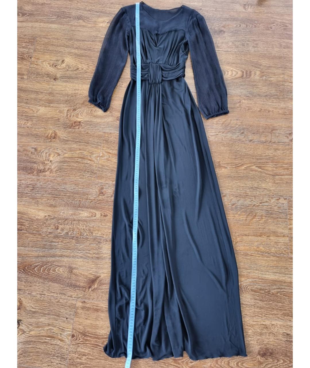 MOSCHINO Черное вискозное вечернее платье, фото 4