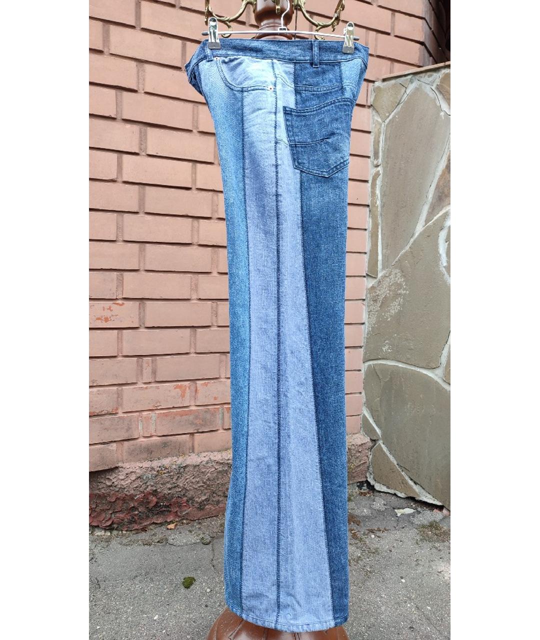 CHRISTIAN DIOR PRE-OWNED Синие хлопковые прямые джинсы, фото 6