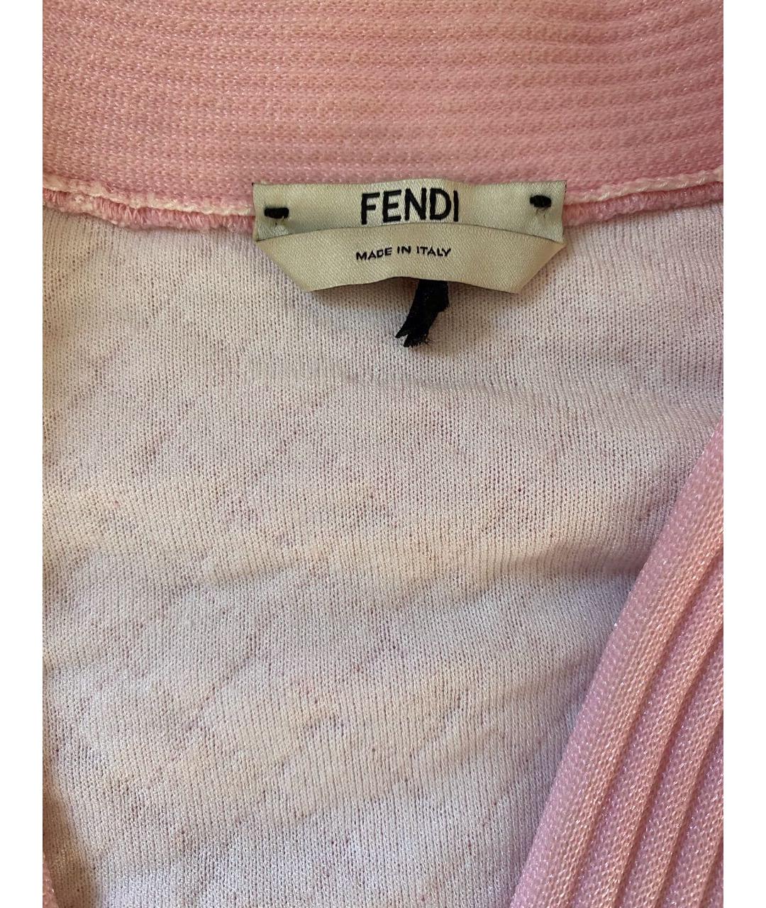 FENDI Розовый кардиган, фото 3