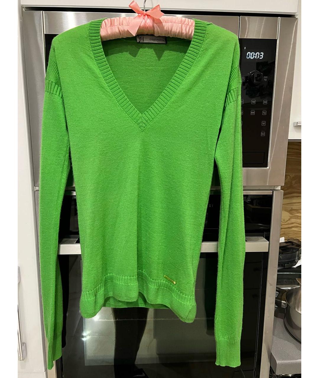 DSQUARED2 Зеленый кашемировый джемпер / свитер, фото 3
