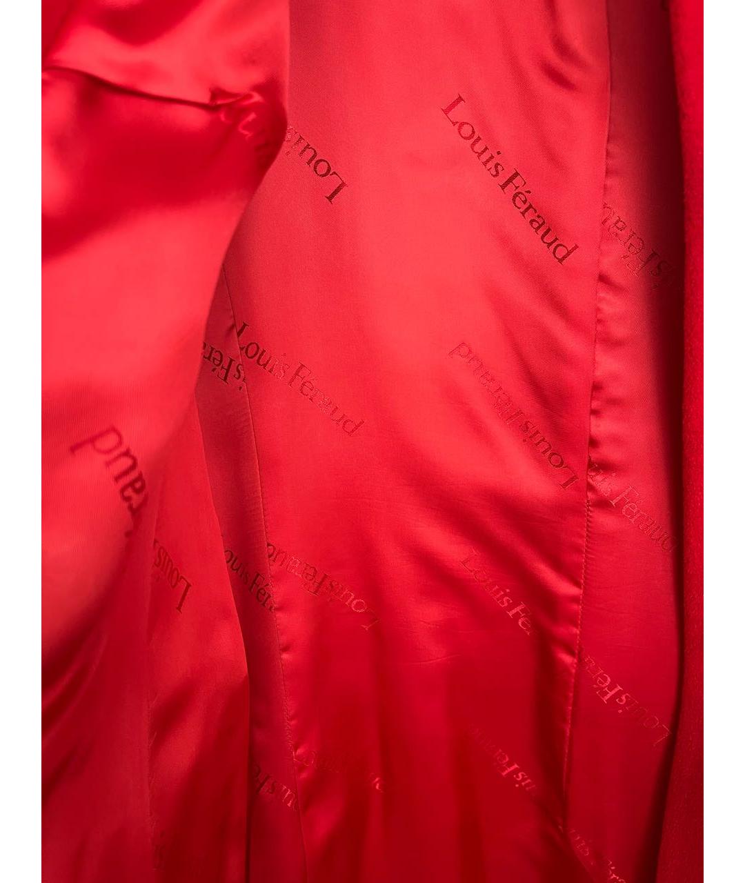 LOUIS FERAUD Красное шерстяное пальто, фото 4