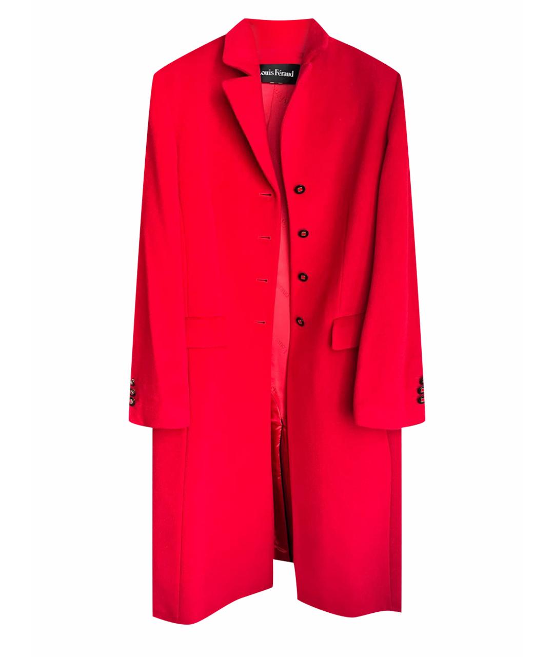 LOUIS FERAUD Красное шерстяное пальто, фото 1