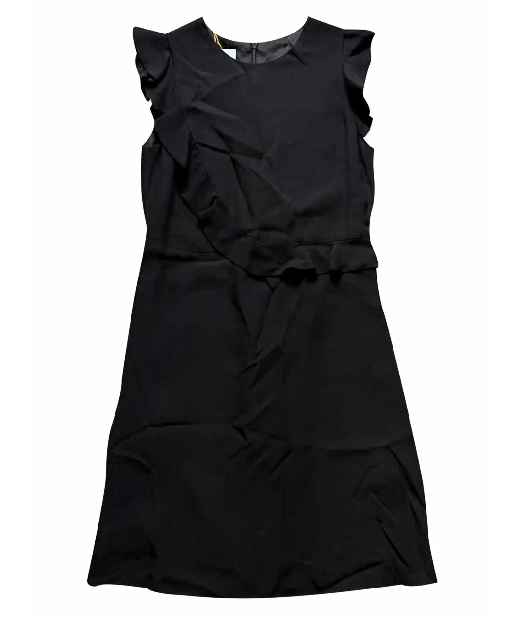 IRIS & INK  Черное вискозное повседневное платье, фото 7