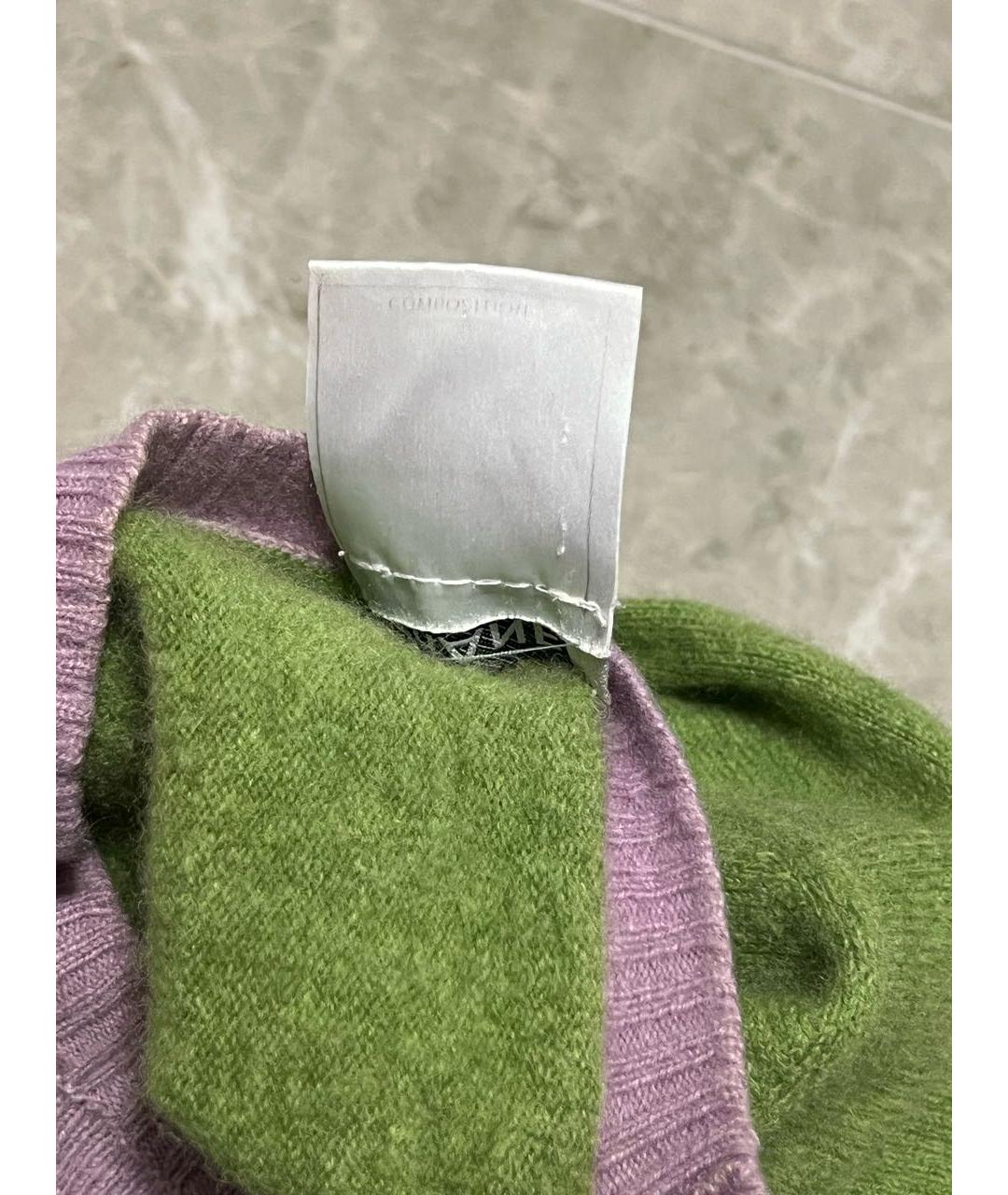 CHANEL PRE-OWNED Зеленый кашемировый джемпер / свитер, фото 5