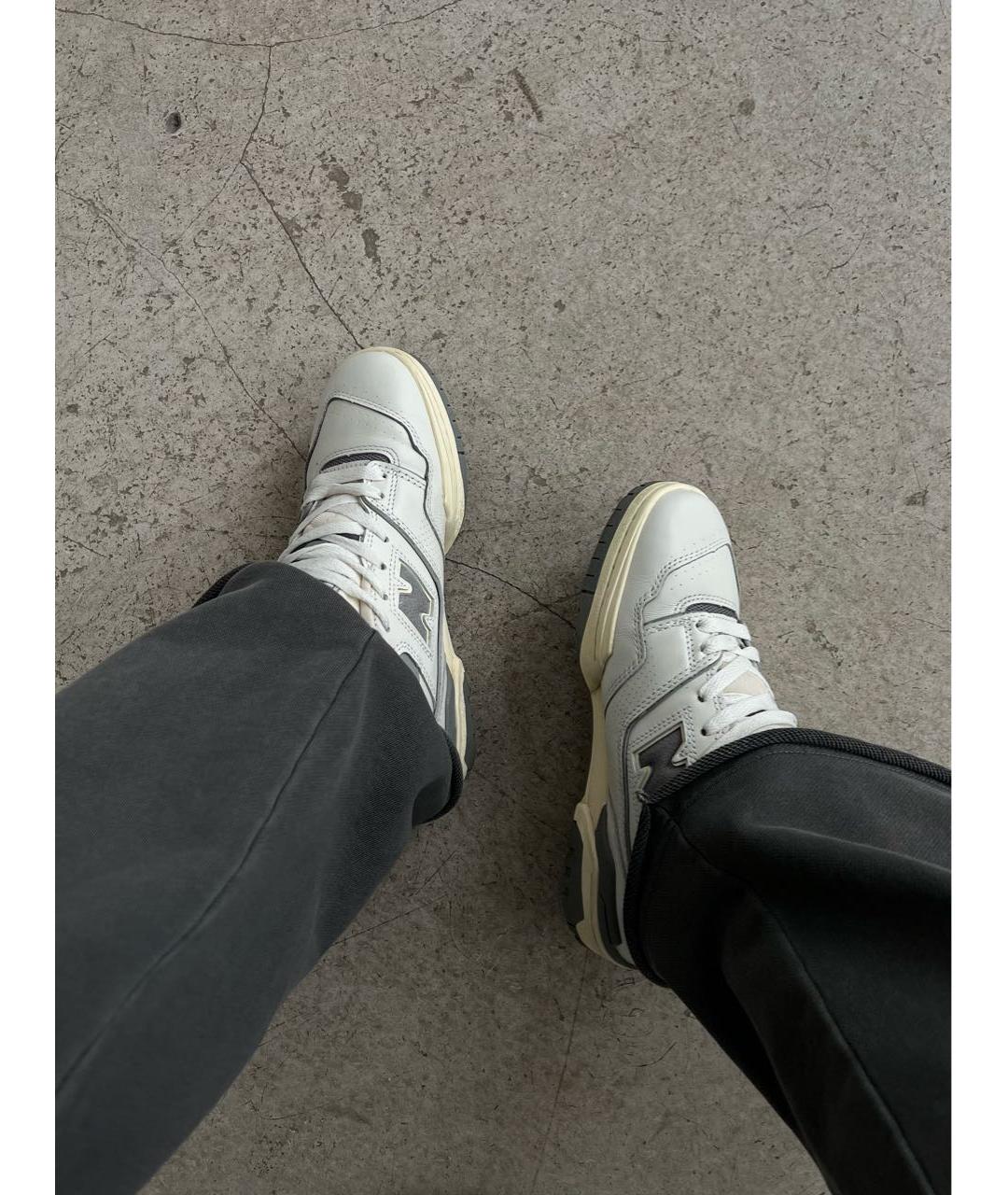 NEW BALANCE Белые кожаные кроссовки, фото 6
