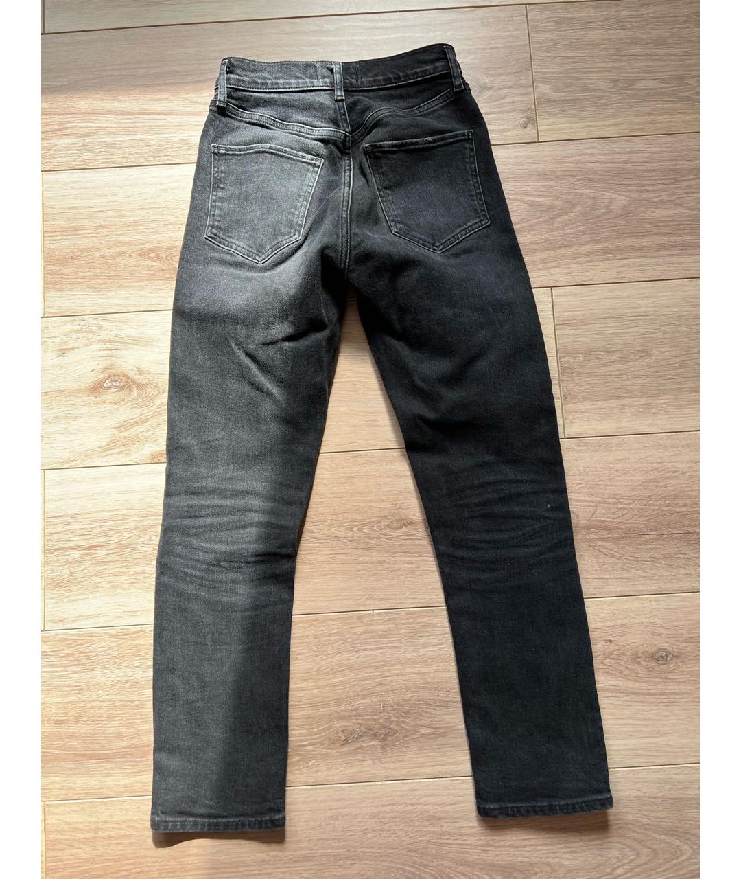 AGOLDE Черные хлопко-кашемировые джинсы слим, фото 2
