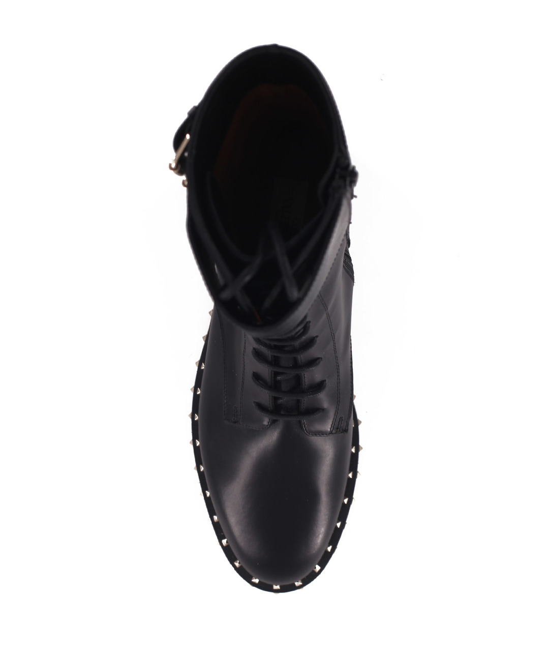 VALENTINO Черные кожаные ботинки, фото 4