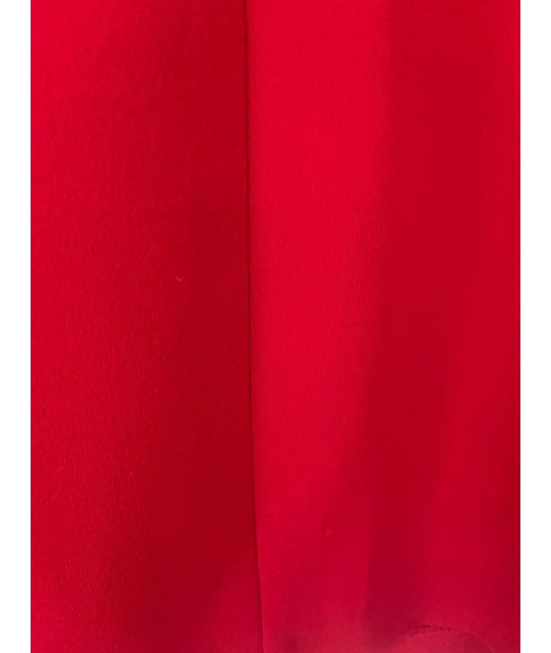 TRUSSARDI Красное синтетическое повседневное платье, фото 6